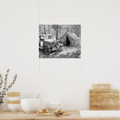 Camping im Yakima Tal, 1936. Vintages Foto Poster (Küche)