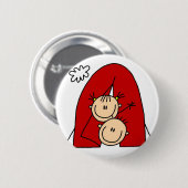 Camping im Zelt-Knopf Button (Vorne & Hinten)