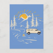 Camping in den Bergen Van Life Postkarte (Vorderseite)