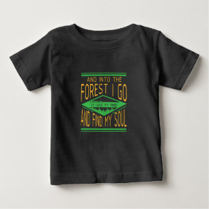 Camping - In den Wald gehe ich sonniges Camping Baby T-shirt