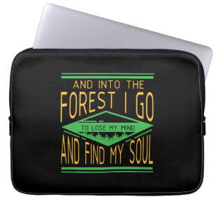 Camping - In den Wald gehe ich sonniges Camping Laptopschutzhülle