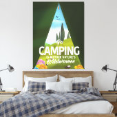 Camping in der Wildnis der Mutter Leinwanddruck (Insitu (Schlafzimmer))