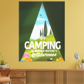 Camping in der Wildnis der Mutter Leinwanddruck (Insitu (Wohnzimmer))