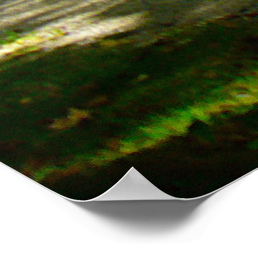 Camping in einer A-Frame-Kabine Poster (Ecke)