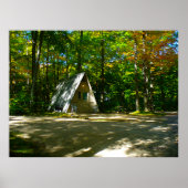 Camping in einer A-Frame-Kabine Poster (Vorne)