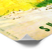 Camping in Kandersteg, Schweiz Poster (Ecke)