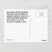 CAMPING IN MICHIGANS OBERER PENINSULA MI POSTCARD POSTKARTE (Rückseite)