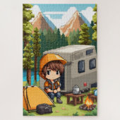 Camping in Pixel Art Puzzle (Vertikal)