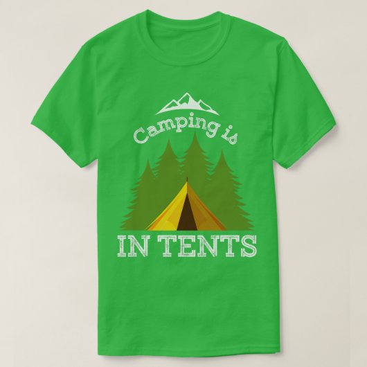 Camping in Zehntel 2 T-Shirt (Design vorne)