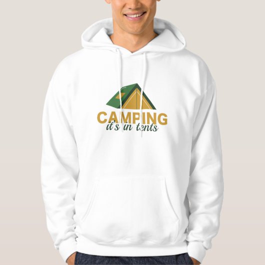 Camping in Zehnteln Hoodie (Vorderseite)