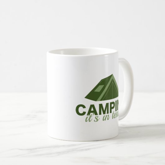 Camping in Zehnteln Kaffeetasse (VorderseiteRechts)