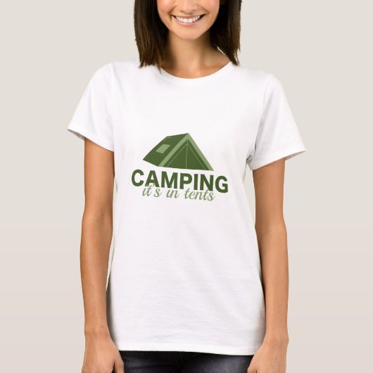 Camping in Zehnteln T-Shirt (Vorderseite)