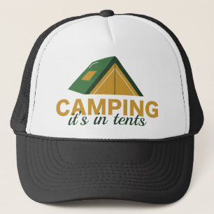Camping in Zehnteln Truckerkappe