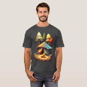 Camping Inent Design Mädchen T-Shirt (Vorne ganz)