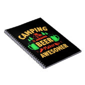 Camping is Awesome Beer Make it Awesomer-67688 Notizblock (Rechte Seite)
