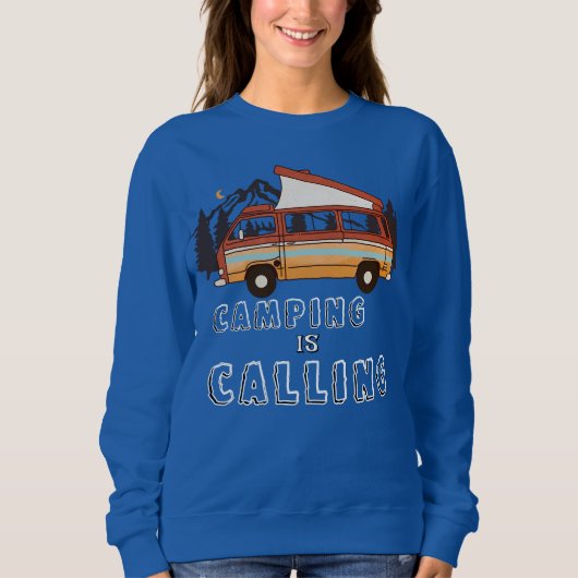 CAMPING IS CALLING SWEATSHIRT (Vorderseite)