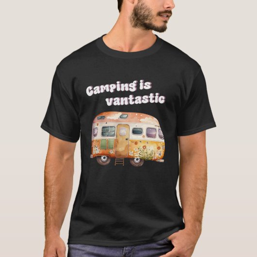 Camping is fantastic camper van camping T-Shirt (Vorderseite)