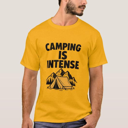 Camping Is Intense Men's Premium T-Shirt (Vorderseite)