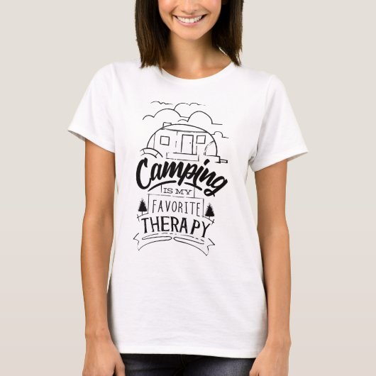 camping is my favorite therapy T-Shirt (Vorderseite)