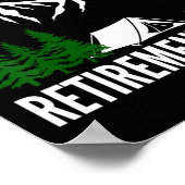 Camping Is My Retirement Plan Party Adventure Outd Poster (Ecke)