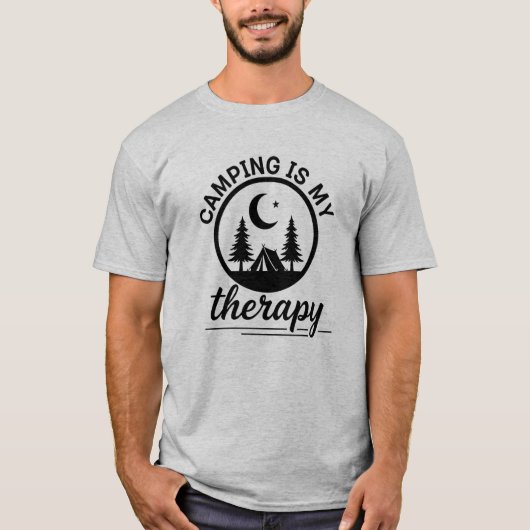 Camping is My Therapy T-Shirt (Vorderseite)
