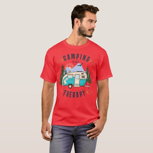 CAMPING IS MYHERAPY gift T-Shirt (Vorne ganz)