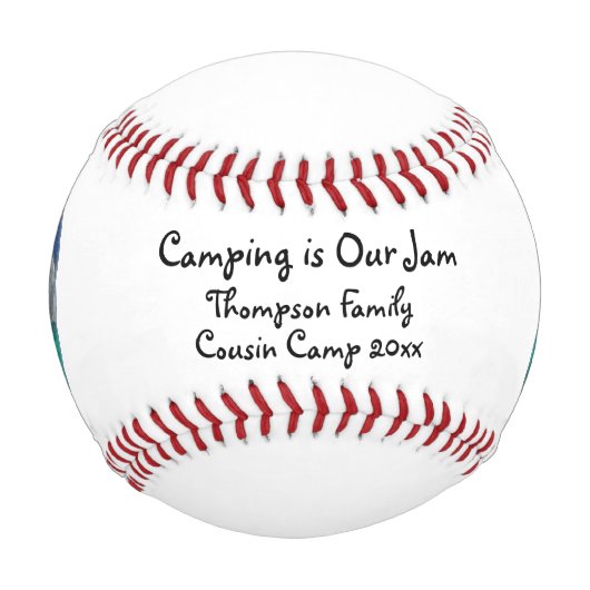 Camping is Our Jam Tent and Mountains in Jar Baseball (Vorderseite)