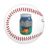 Camping is Our Jam Tent and Mountains in Jar Baseball (Vorderseite Links)
