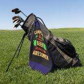 Camping is Swesome Beer Make it Aesomer-45676 Golfhandtuch (Gras)
