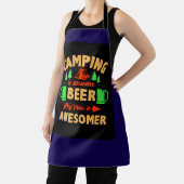 Camping is Swesome Beer Make it Aesomer-45676 Schürze (InSitu)