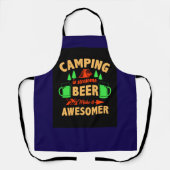 Camping is Swesome Beer Make it Aesomer-45676 Schürze (Vorderseite)