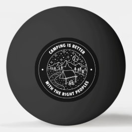 Camping ist besser mit den richtigen Völkern Tischtennisball