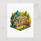 Camping ist das Leben Begleitkarte (Rückseite)