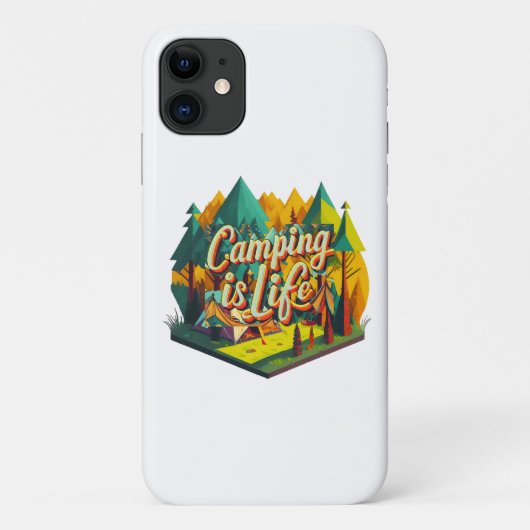 Camping ist das Leben Case-Mate iPhone Hülle (Rückseite)