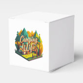 Camping ist das Leben Geschenkschachtel (Vorderseite)