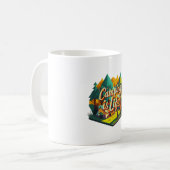Camping ist das Leben Kaffeetasse (Vorderseite Links)