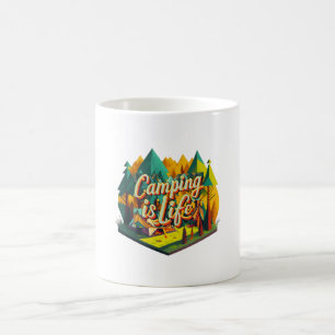 Camping ist das Leben Kaffeetasse