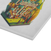 Camping ist das Leben Schneidebrett (Ecke)