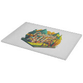 Camping ist das Leben Schneidebrett (Ecke)