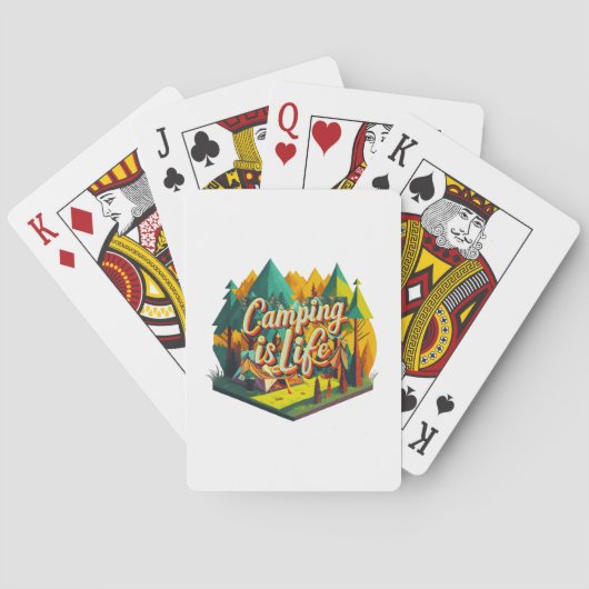 Camping ist das Leben Spielkarten (Rückseite)