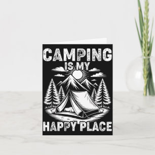 Camping ist ein glücklicher Ort lustiger Camper Wa Karte