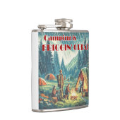 Camping ist Friggin großer Funny Rain Flachmann (Rechts)