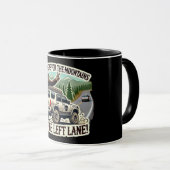 CAMPING IST FÜR DIE BERGE - NICHT DIE LINKS LANGE! TASSE (VorderseiteRechts)