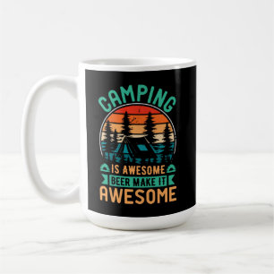 Camping ist großartig Bier macht es noch besser Kaffeetasse
