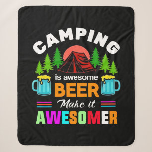 Camping ist großartiges Bier Macht es noch großart Sherpadecke