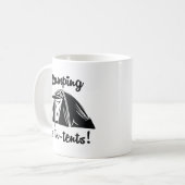 Camping ist im Zehntel Kaffeetasse (Vorderseite Links)