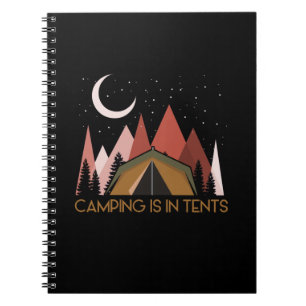 Camping ist im Zehnten Camping Notizblock