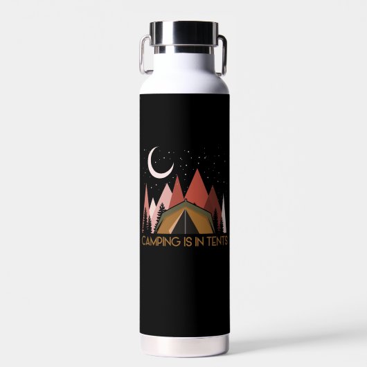 Camping ist im Zehnten Camping Trinkflasche (Vorne)
