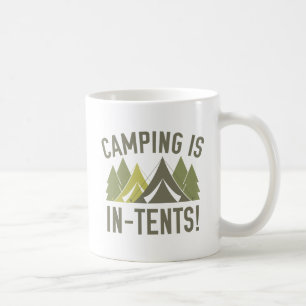 Camping ist im Zelt! Kaffeetasse