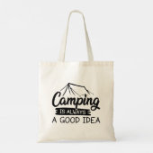Camping ist immer eine gute Idee Tragetasche (Rückseite)